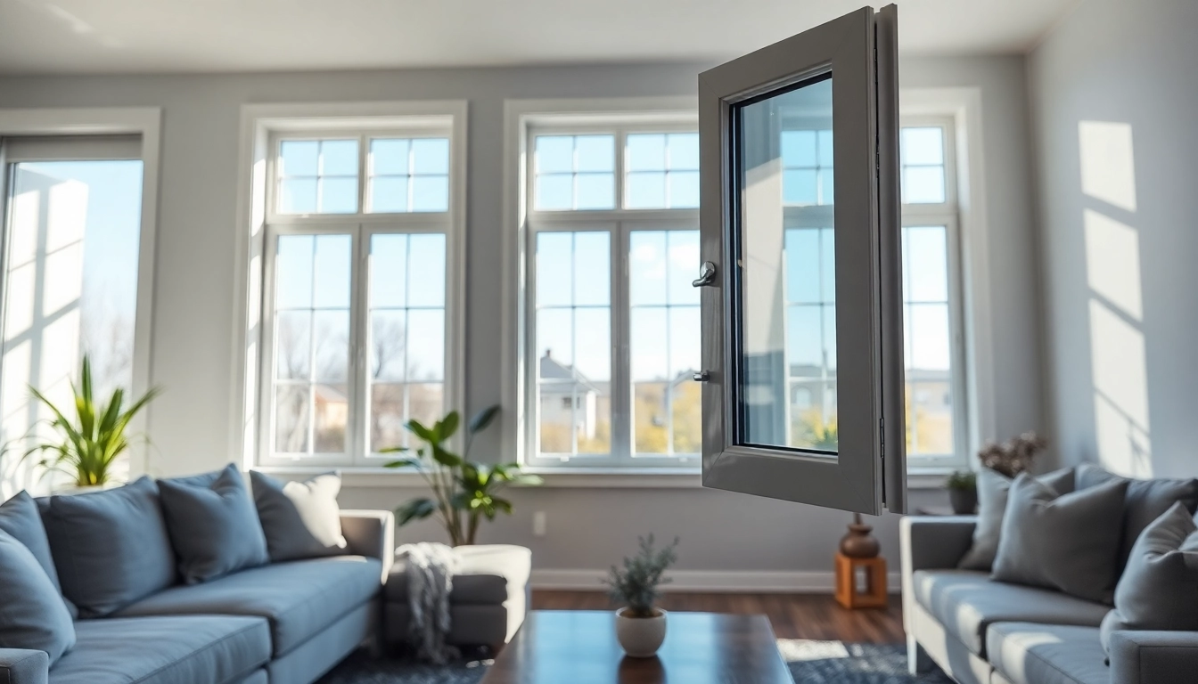 Browse window replacement companies delivering energy-efficient bay windows in a modern home