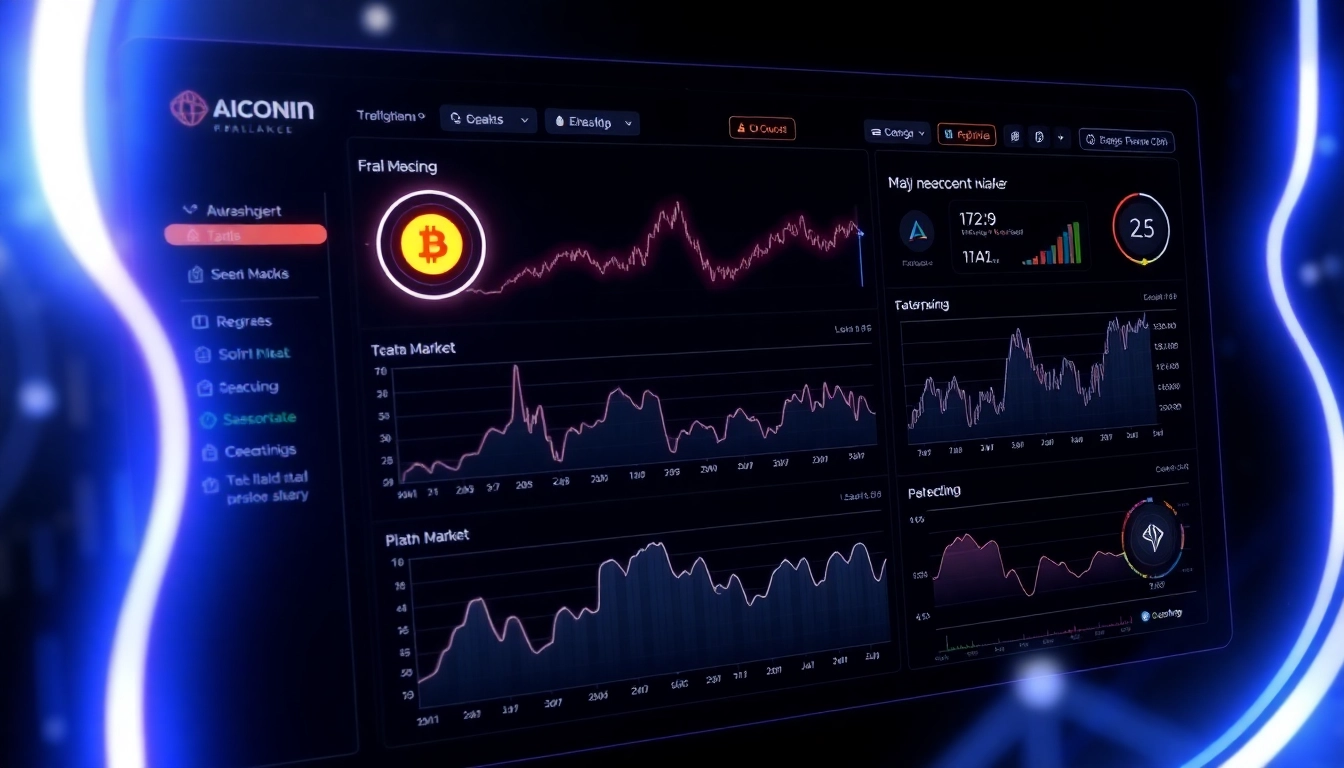 Aicoin market analysis dashboard with charts and data visualization for investment decisions