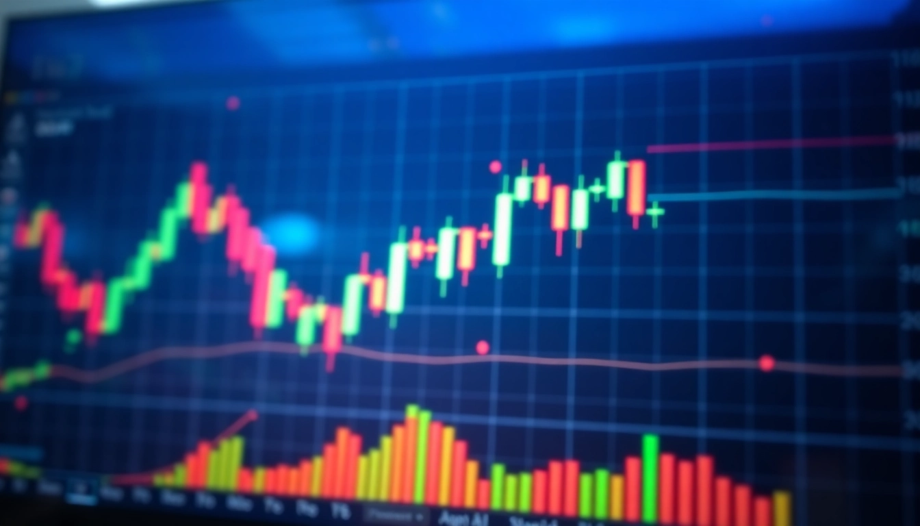 Trading view platform showcasing dynamic market charts and technical analysis tools for traders.